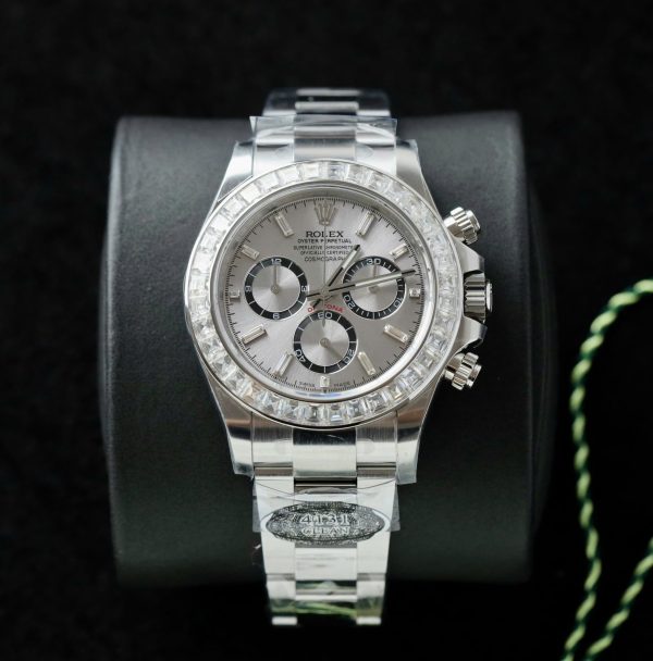 Đồng Hồ Rolex Daytona 126500 Replica 11 Đính Kim Cương Moissanite 40mm (2)