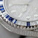 Đồng Hồ Rolex GMT-Master II Replica 11 Đính Sapphire Và Kim Cương Moissanite 40mm (2)