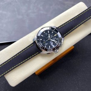 Đồng Hồ TAG Heuer Rep Cao Cấp Aquaracer Dây Da Màu Đen 43mm (8)