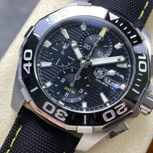 Đồng Hồ TAG Heuer Rep Cao Cấp Aquaracer Dây Da Màu Đen 43mm (8)