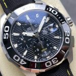 Đồng Hồ TAG Heuer Rep Cao Cấp Aquaracer Dây Da Màu Đen 43mm (8)