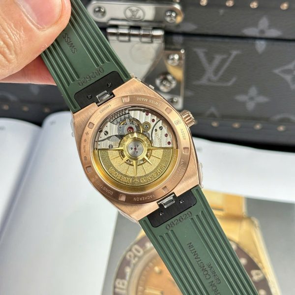 Đồng Hồ Vacheron Constantin Replica 11 Overseas 4500V Màu Xanh Lá Cây Dây Cao Su 41mm (2)