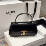 Túi Like Auth Celine Teen Lola Da Bê Màu Đen 22x11x5cm (2)