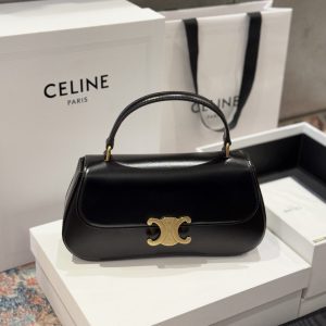 Túi Like Auth Celine Teen Lola Da Bê Màu Đen 22x11x5cm (2)