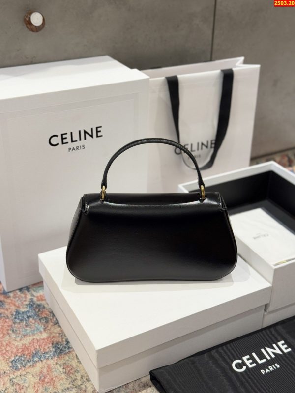 Túi Like Auth Celine Teen Lola Da Bê Màu Đen 22x11x5cm (2)