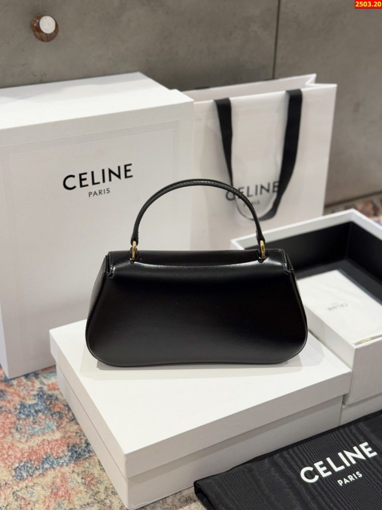 Túi Like Auth Celine Teen Lola Da Bê Màu Đen 22x11x5cm (2)