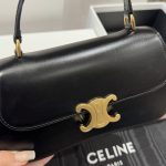 Túi Like Auth Celine Teen Lola Da Bê Màu Đen 22x11x5cm (2)