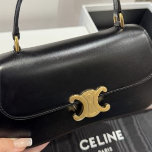 Túi Like Auth Celine Teen Lola Da Bê Màu Đen 22x11x5cm (2)