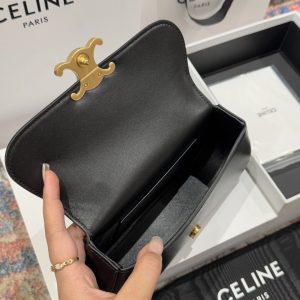 Túi Like Auth Celine Teen Lola Da Bê Màu Đen 22x11x5cm (2)