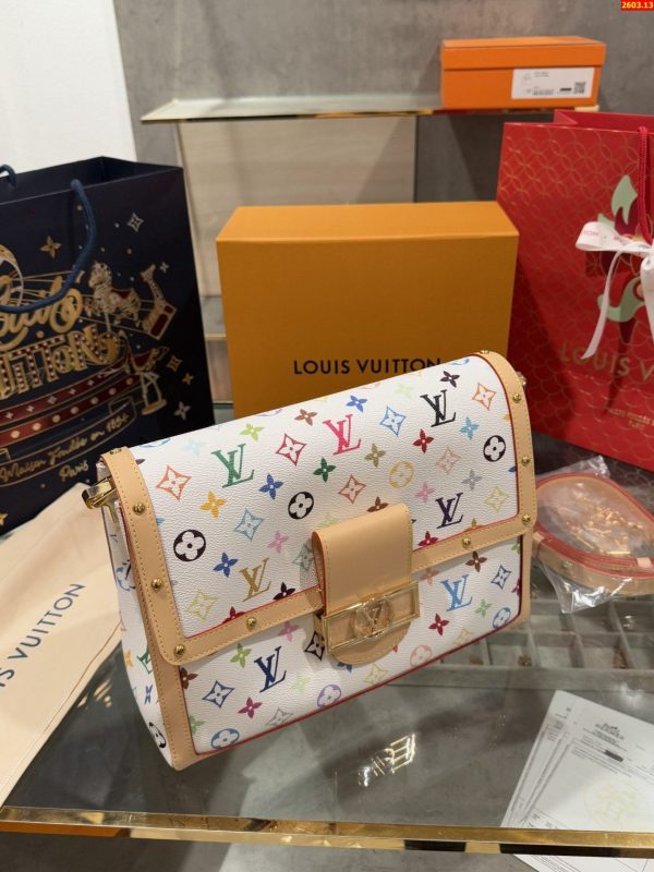 Túi Xách Louis Vuitton LV Dauphine Soft GM Siêu Cấp Hoạ Tiết Monogram 28x20x11cm (2)