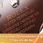 chứng nhận chronometer là gì