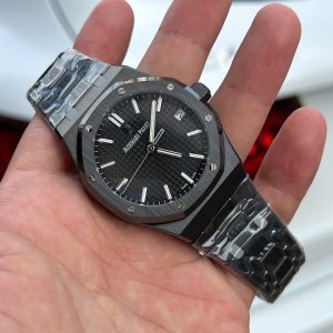Đồng Hồ Audemars Piguet Royal Oak 15500 Chế Tác Gốm Đen Nhà Máy APS 41mm (2)