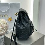 Balo Nữ Dior Caro Like Auth Chất Da Bê Màu Đen 23x26.7x12 (2)