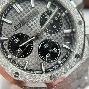 Đồng Hồ Audemars Piguet Rep 11 Royal Oak Chronograph Frosted Gold 26240 Mặt Xám APS Factory 41mm (2)