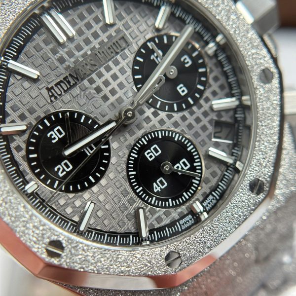 Đồng Hồ Audemars Piguet Rep 11 Royal Oak Chronograph Frosted Gold 26240 Mặt Xám APS Factory 41mm (2)
