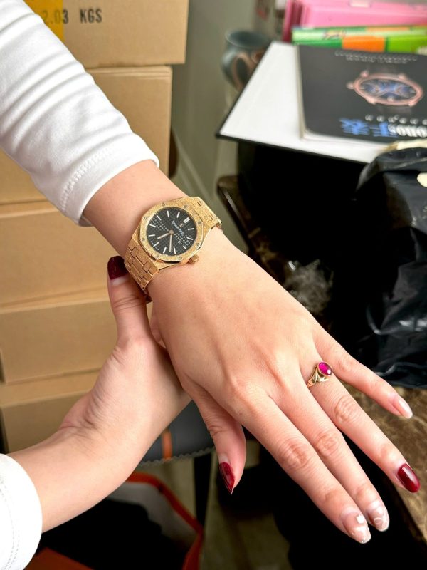 Đồng Hồ Audemars Piguet Replica 11 Royal Oak 67653OR Nữ Máy Pin 34mm (2)