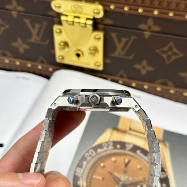 Đồng Hồ Audemars Piguet Royal Oak Chronograph Frosted Gold 26240 Mặt Đen Rep Cao Cấp Xưởng APS 41mm (2)