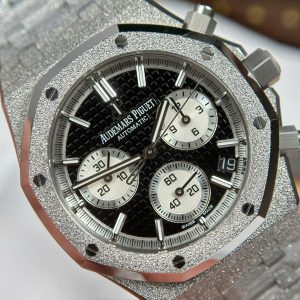 Đồng Hồ Audemars Piguet Royal Oak Chronograph Frosted Gold 26240 Mặt Đen Rep Cao Cấp Xưởng APS 41mm (2)
