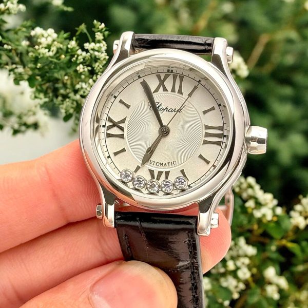 Đồng Hồ Chopard Happy Sport Chế Tác Nữ Mặt Trắng Dây Da 36mm (2)