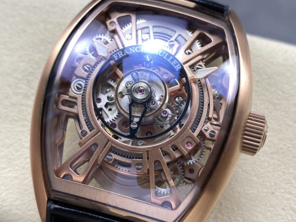 Đồng Hồ Franck Muller Curvex CX Grand Central Tourbillon Skeleton Chế Tác 11 36x53mm (7)