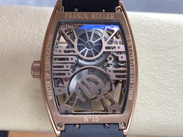 Đồng Hồ Franck Muller Curvex CX Grand Central Tourbillon Skeleton Chế Tác 11 36x53mm (7)
