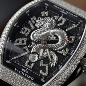 Đồng Hồ Franck Muller V45 Replica 11 Họa Tiết Rồng Màu Đen Xưởng ABF 45mm (2)