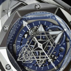 Đồng Hồ Hublot Big Bang Sang Bleu II Fake Cao Cấp Màu Xanh Blue 45mm (2)