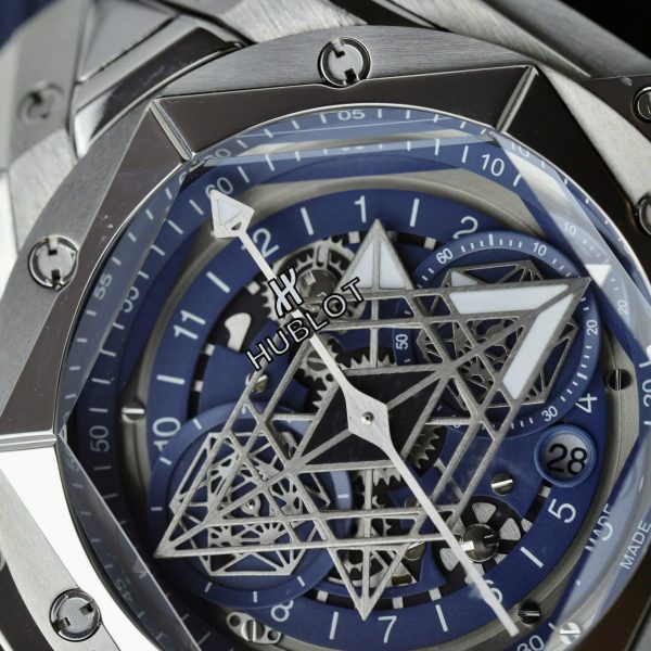 Đồng Hồ Hublot Big Bang Sang Bleu II Fake Cao Cấp Màu Xanh Blue 45mm (2)