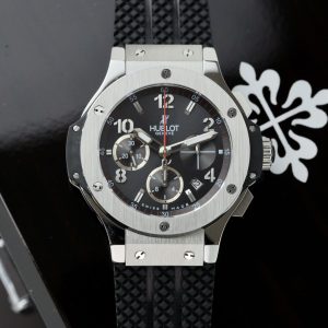 Đồng Hồ Hublot Big Bang Titanium Fake 11 Mặt Đen Dây Cao Su 42mm (2)