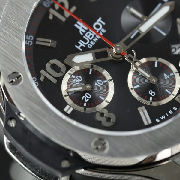 Đồng Hồ Hublot Big Bang Titanium Fake 11 Mặt Đen Dây Cao Su 42mm (2)