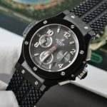 Đồng Hồ Hublot Big Bang Titanium Màu Đen Dây Cao Su Fake Cao Cấp 42mm (2)