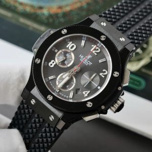 Đồng Hồ Hublot Big Bang Titanium Màu Đen Dây Cao Su Fake Cao Cấp 42mm (2)