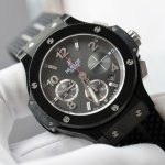 Đồng Hồ Hublot Big Bang Titanium Màu Đen Dây Cao Su Fake Cao Cấp 42mm (2)