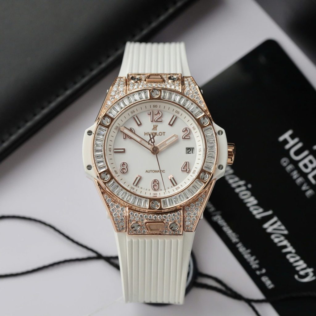 Đồng Hồ Hublot Replica 11 Big Bang One Click King Gold Mặt Đen Dây Cao Su 39mm (2)