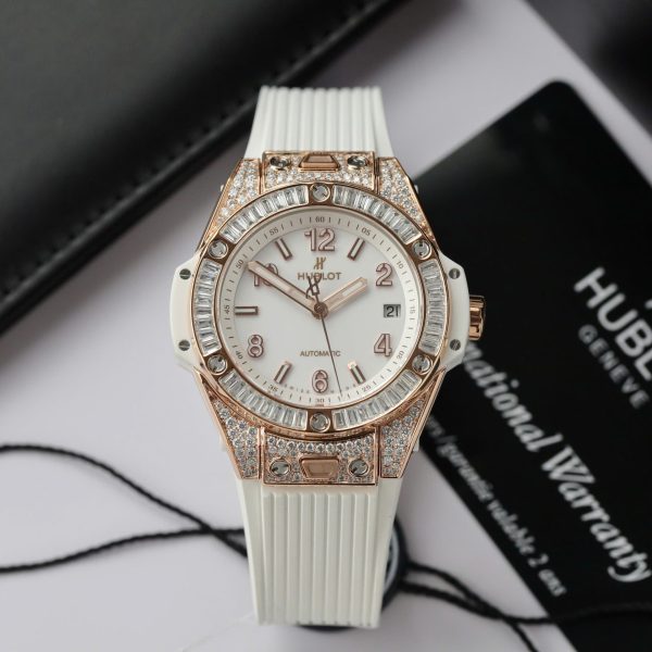 Đồng Hồ Hublot Replica 11 Big Bang One Click King Gold Mặt Đen Dây Cao Su 39mm (2)