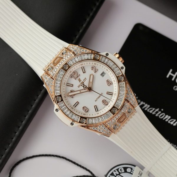Đồng Hồ Hublot Replica 11 Big Bang One Click King Gold Mặt Đen Dây Cao Su 39mm (2)
