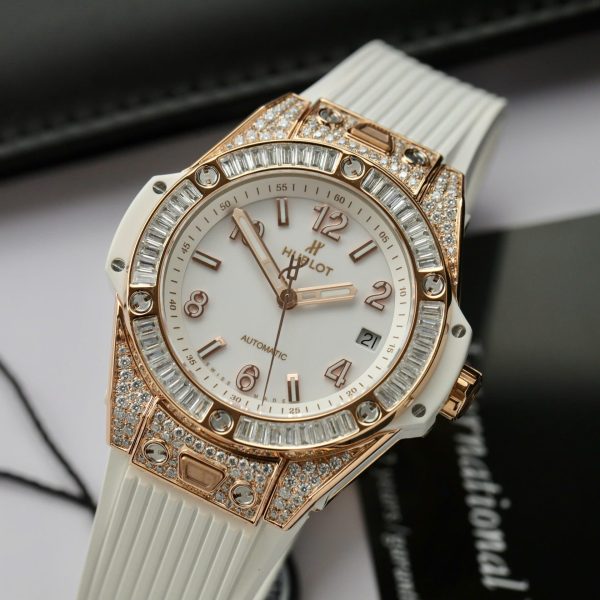 Đồng Hồ Hublot Replica 11 Big Bang One Click King Gold Mặt Đen Dây Cao Su 39mm (2)