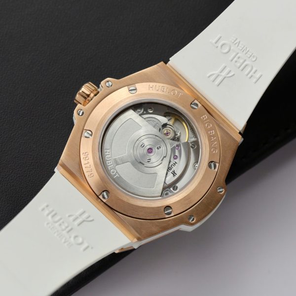Đồng Hồ Hublot Replica 11 Big Bang One Click King Gold Mặt Đen Dây Cao Su 39mm (2)