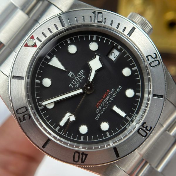 Đồng Hồ Nam Tudor Black Bay Steel M79730 Mặt Đen Nhà Máy ZF 41mm (2)