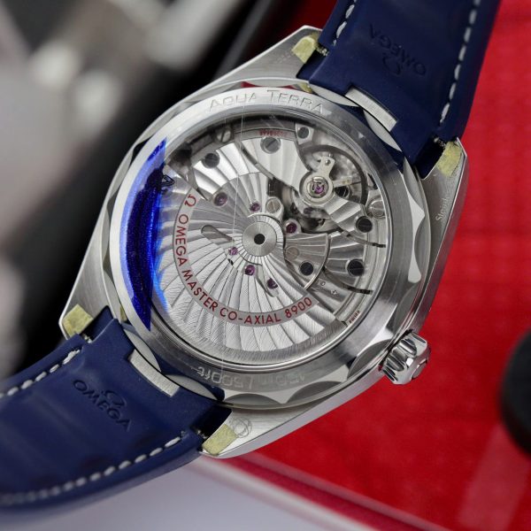 Đồng Hồ Omega Seamaster Aqua-Terra GMT Chế Tác Màu Xanh Dương Xưởng VS 41mm (2)