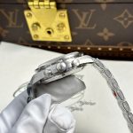 Đồng Hồ Omega Speedmaster Moonwatch Chronograph Mặt Đen Dây Kim Loại Replica Cao Cấp Xưởng OM 42mm (2)