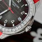 Đồng Hồ Patek Philippe Aquanaut 5167 Màu Đỏ Chế Tác Độ Moissanite Baguette 40mm (2)