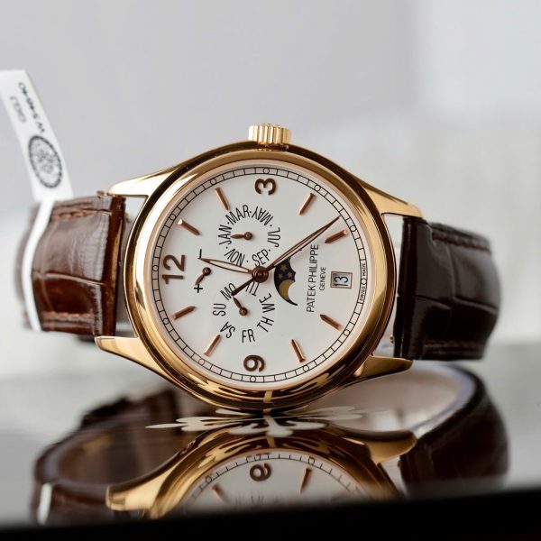 Đồng Hồ Patek Philippe Complications 5146 Chế Tác Bọc Vàng Thật Dây Da 39mm (2)