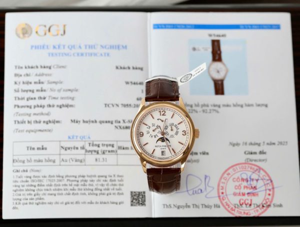 Đồng Hồ Patek Philippe Complications 5146 Chế Tác Bọc Vàng Thật Dây Da 39mm (2)