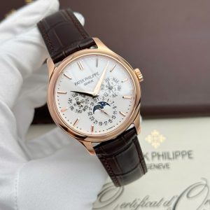 Đồng Hồ Patek Philippe Grand Complications 5327 Replica 11 Mạ Vàng Hồng Mặt Trắng Xưởng 3K 40mm (2)