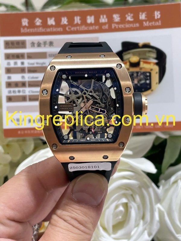 Đồng Hồ Richard Mille RM035 Toro Americas Limited Edition Tuỳ Chỉnh Vàng Khối 18K Độc Quyền Top 1 40x48mm (1)