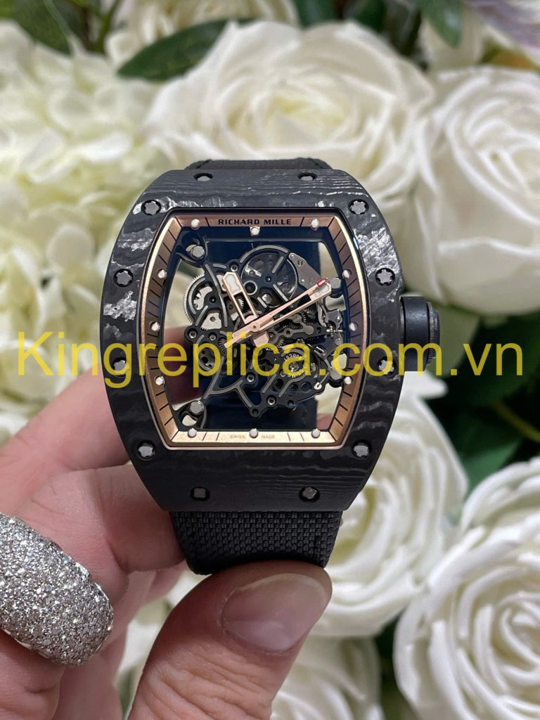 Đồng Hồ Richard Mille RM055 Bubba Watson Carbon NTPT & Chuyển Động Vaucher Tinh Chỉnh Độc Quyền 42,7x49,9mm (11)