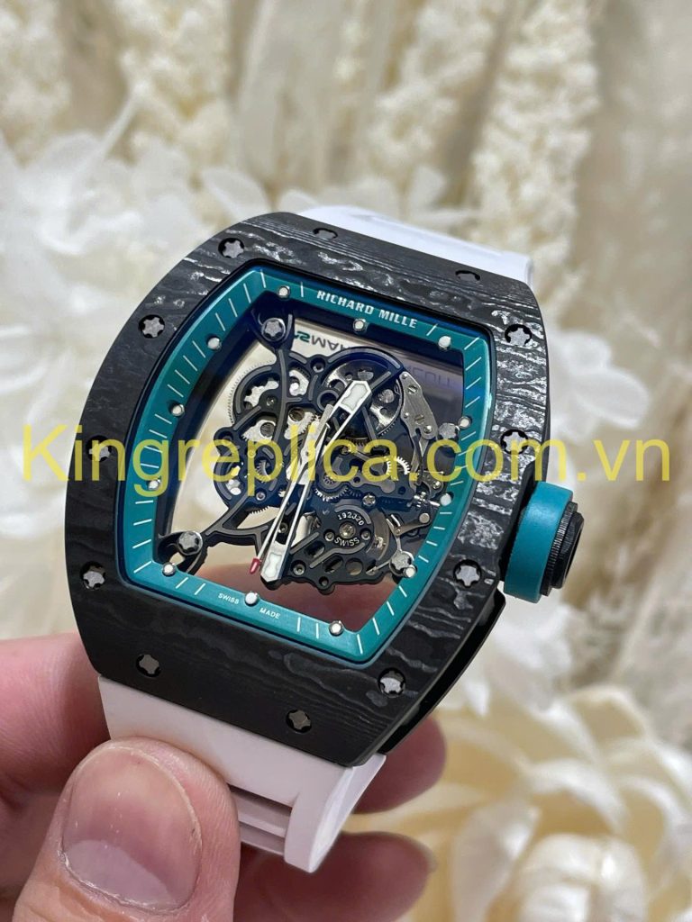 Đồng Hồ Richard Mille RM055 Bubba Watson Tinh Chỉnh Độc Quyền Carbon NTPT & Chuyển Động Vaucher 42,7x49,9mm (9)