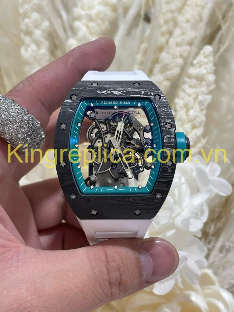 Đồng Hồ Richard Mille RM055 Bubba Watson Tinh Chỉnh Độc Quyền Carbon NTPT & Chuyển Động Vaucher 42,7x49,9mm (9)