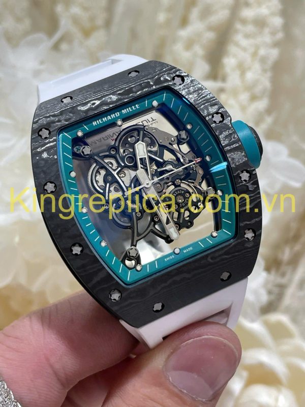 Đồng Hồ Richard Mille RM055 Bubba Watson Tinh Chỉnh Độc Quyền Carbon NTPT & Chuyển Động Vaucher 42,7x49,9mm (9)